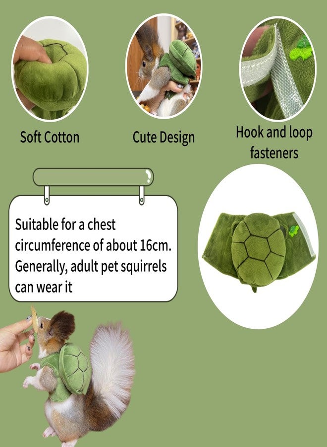 TTMIMIK Cute Squirrel Costumes Turtle Shell Kawaii Squirrel Clothes for Small Rabbit Guinea Pig Ferret and Other Small pet (Medium) - Image 2